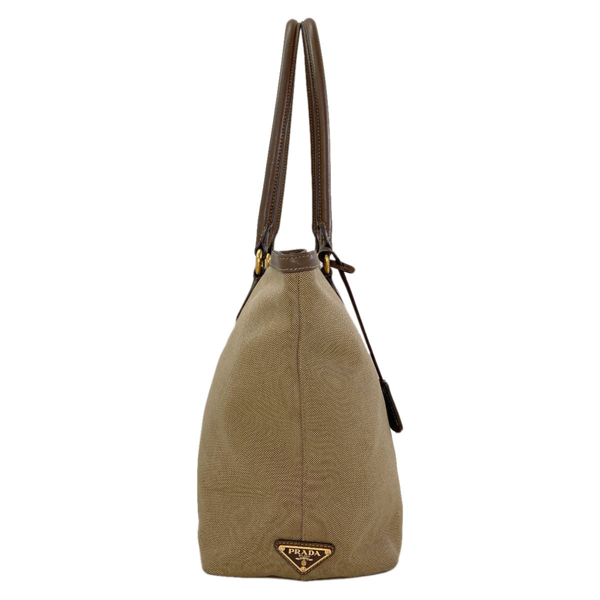 PRADA 1BG158 Fiocco logo Tote Bag Canvas LeatherLadies [Used]