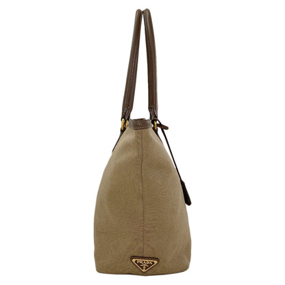 PRADA 1BG158 Fiocco logo Tote Bag Canvas LeatherLadies [Used]