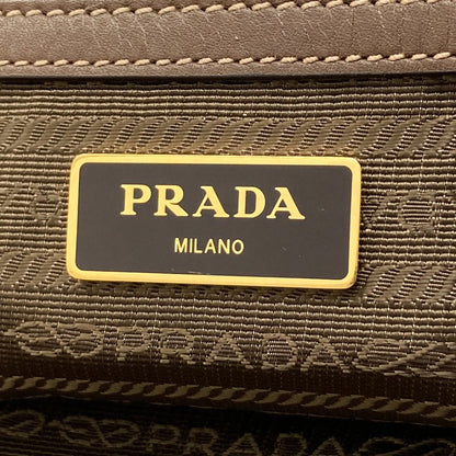 PRADA 1BG158 Fiocco logo Tote Bag Canvas LeatherLadies [Used]
