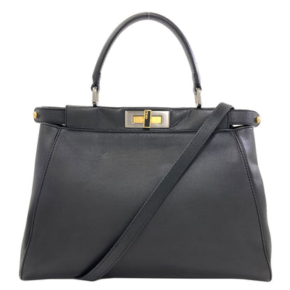 FENDI Peekaboo 2WAY Handbag Calf Ladies [Used]