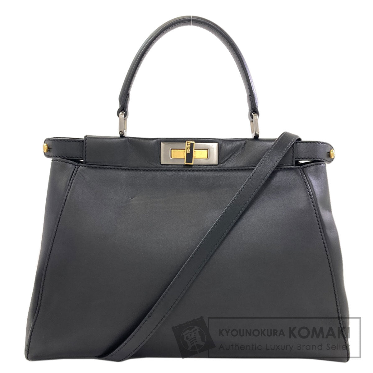 FENDI Peekaboo 2WAY Handbag Calf Ladies [Used]