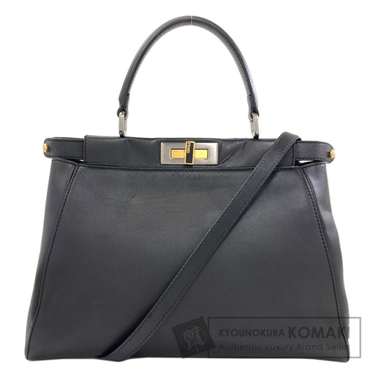 FENDI Peekaboo 2WAY Handbag Calf Ladies [Used]