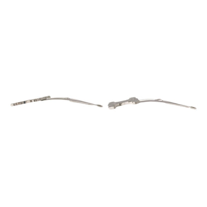 CELINE Hair clip Triomphe snap hair accessory Metal Ladies [Used]