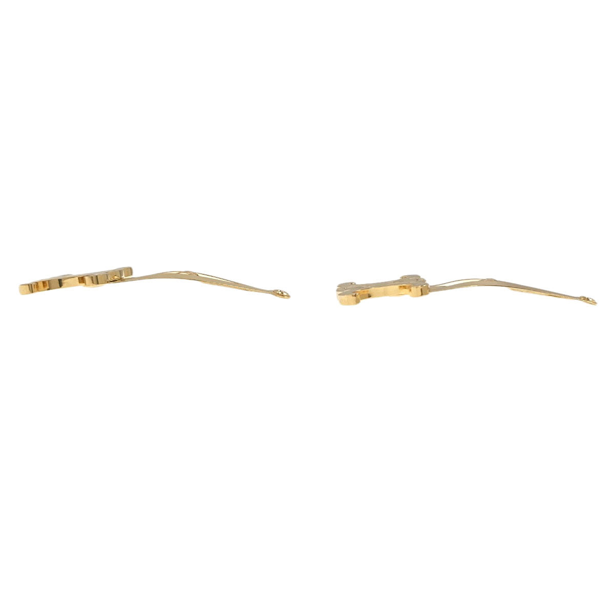 CELINE Hair clip Triomphe snap hair accessory Metal Ladies [Used]