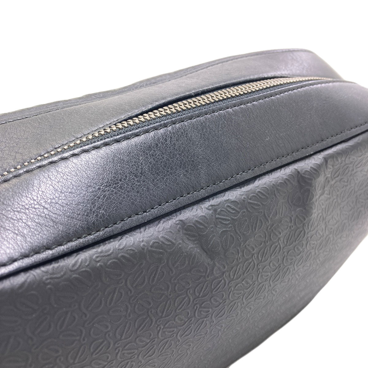LOEWE Anagram Embossing Shoulder Bag Leather Ladies [Used]