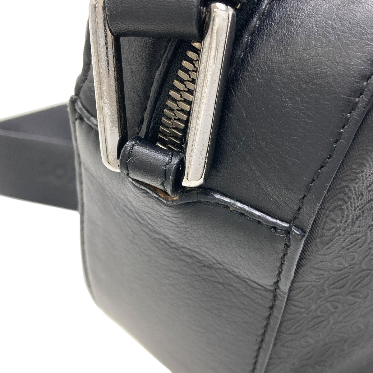 LOEWE Anagram Embossing Shoulder Bag Leather Ladies [Used]
