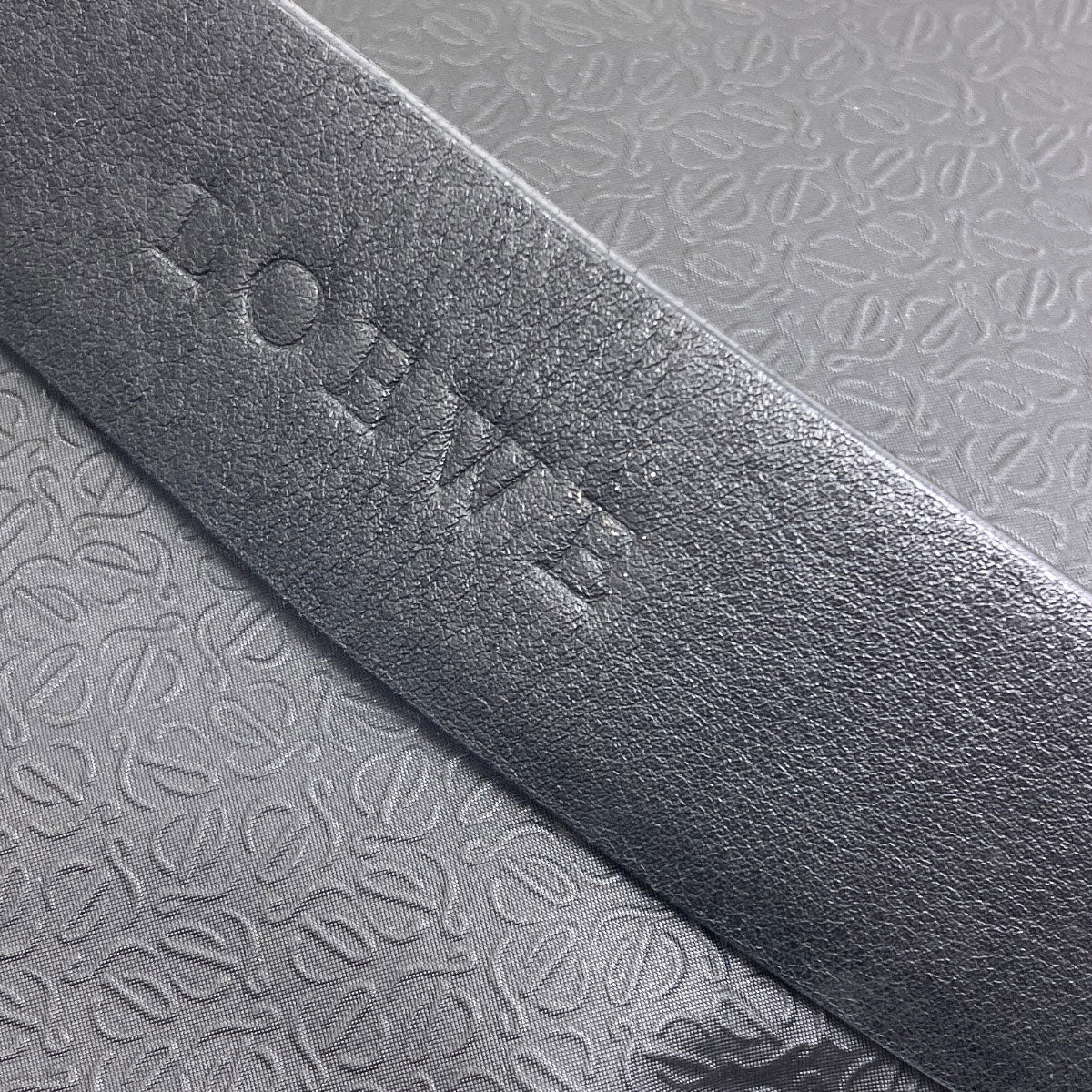 LOEWE Anagram Embossing Shoulder Bag Leather Ladies [Used]