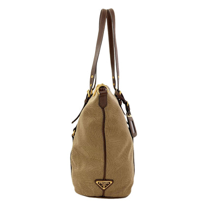 PRADA 1BG253 2WAY Tote Bag Canvas LeatherLadies [Used]