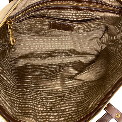 PRADA 1BG253 2WAY Tote Bag Canvas LeatherLadies [Used]