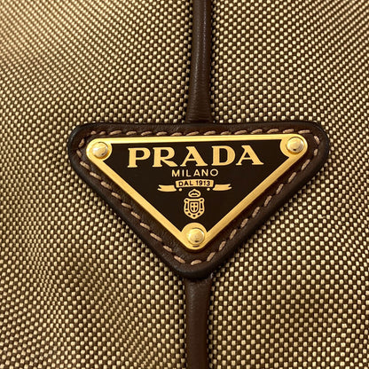 PRADA 1BG253 2WAY Tote Bag Canvas LeatherLadies [Used]