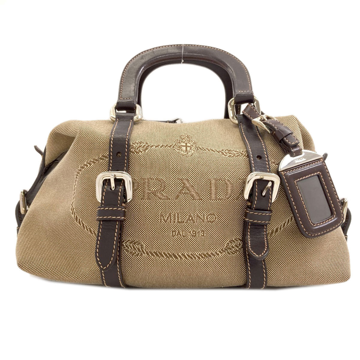 PRADA logo Handbag Canvas Ladies [Used]