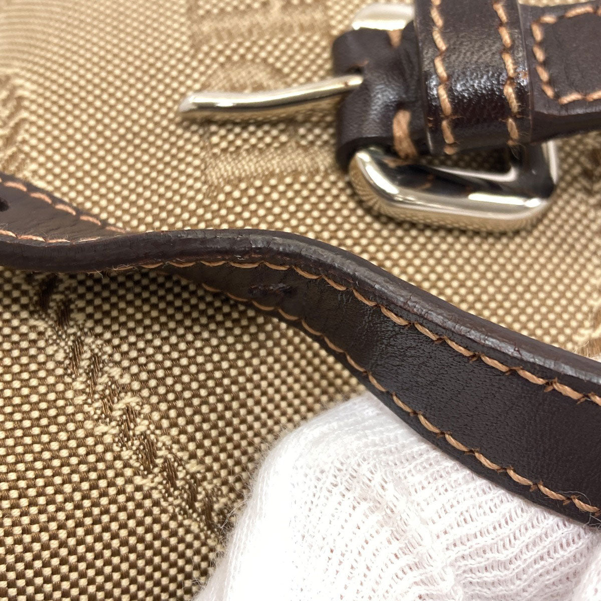 PRADA logo Handbag Canvas Ladies [Used]