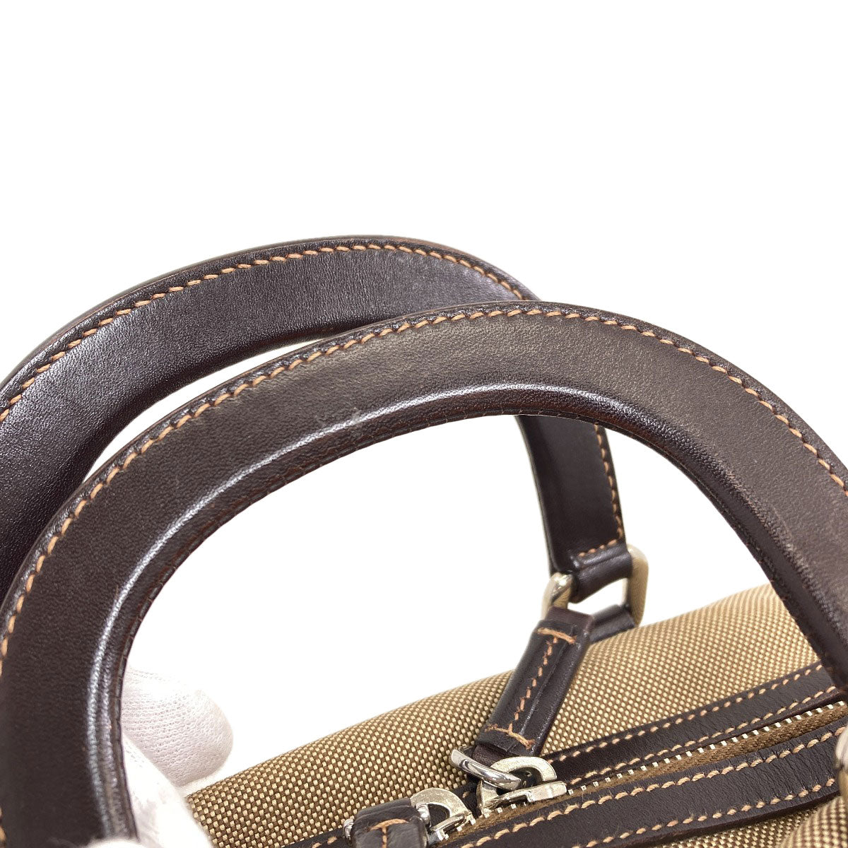 PRADA logo Handbag Canvas Ladies [Used]