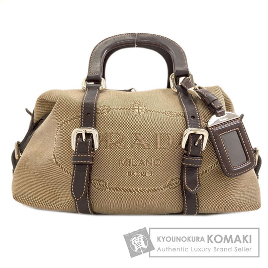 PRADA logo Handbag Canvas Ladies [Used]
