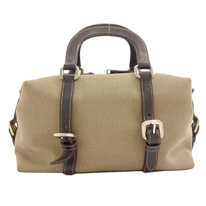 PRADA logo Handbag Canvas Ladies [Used]