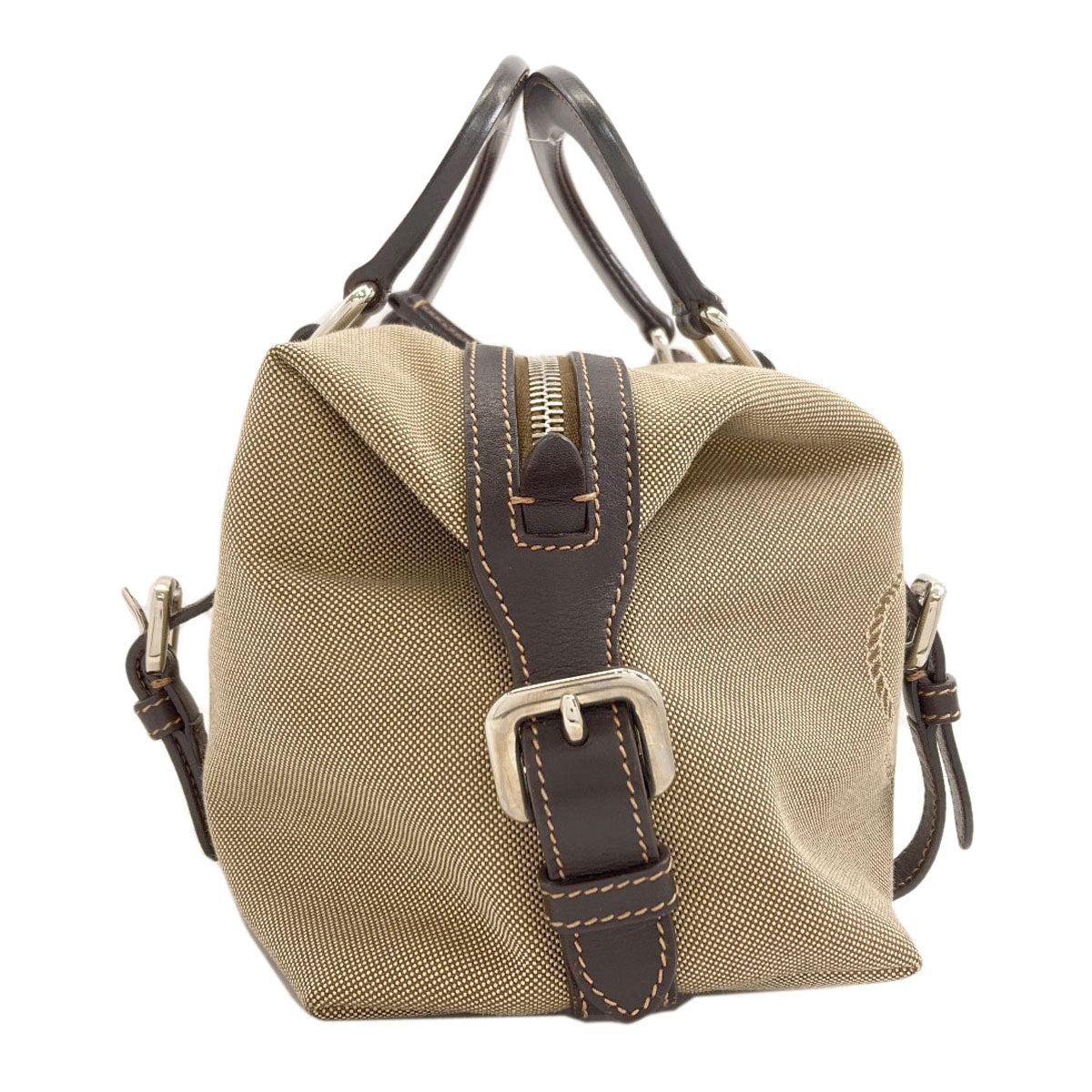 PRADA logo Handbag Canvas Ladies [Used]