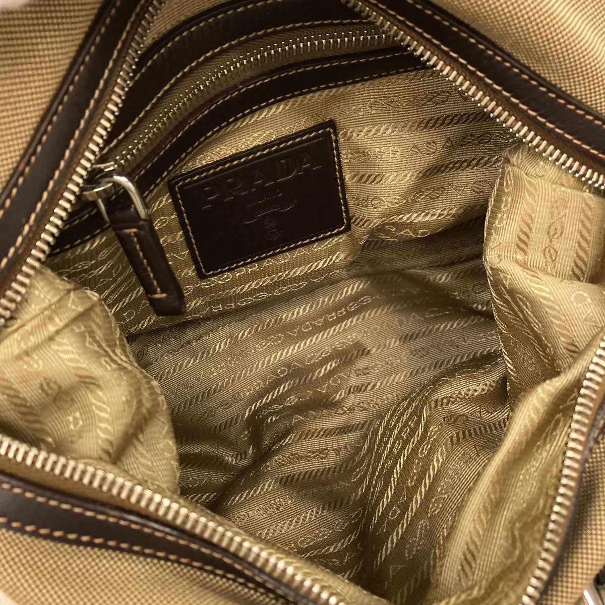 PRADA logo Handbag Canvas Ladies [Used]