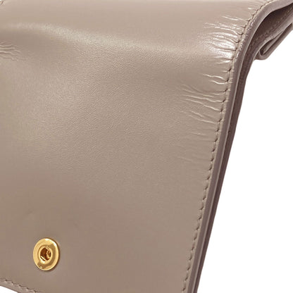 GIVENCHY 4G logo Bifold Wallet with Coin Pocket Leather Ladies [Used]