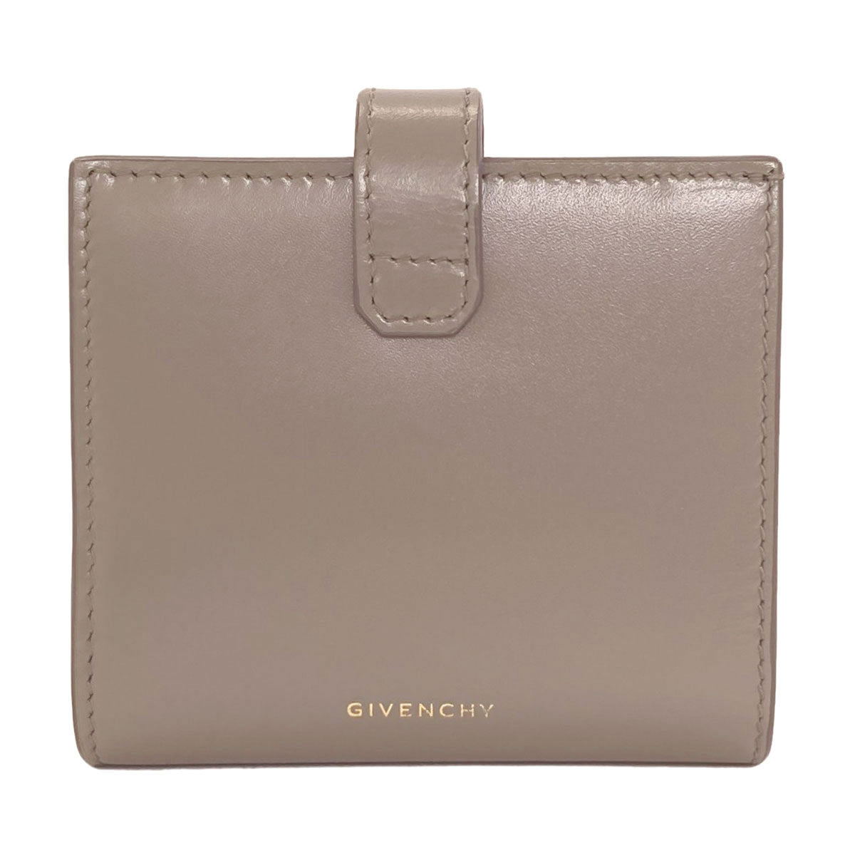 GIVENCHY 4G logo Bifold Wallet with Coin Pocket Leather Ladies [Used]
