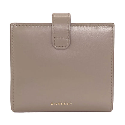 GIVENCHY 4G logo Bifold Wallet with Coin Pocket Leather Ladies [Used]