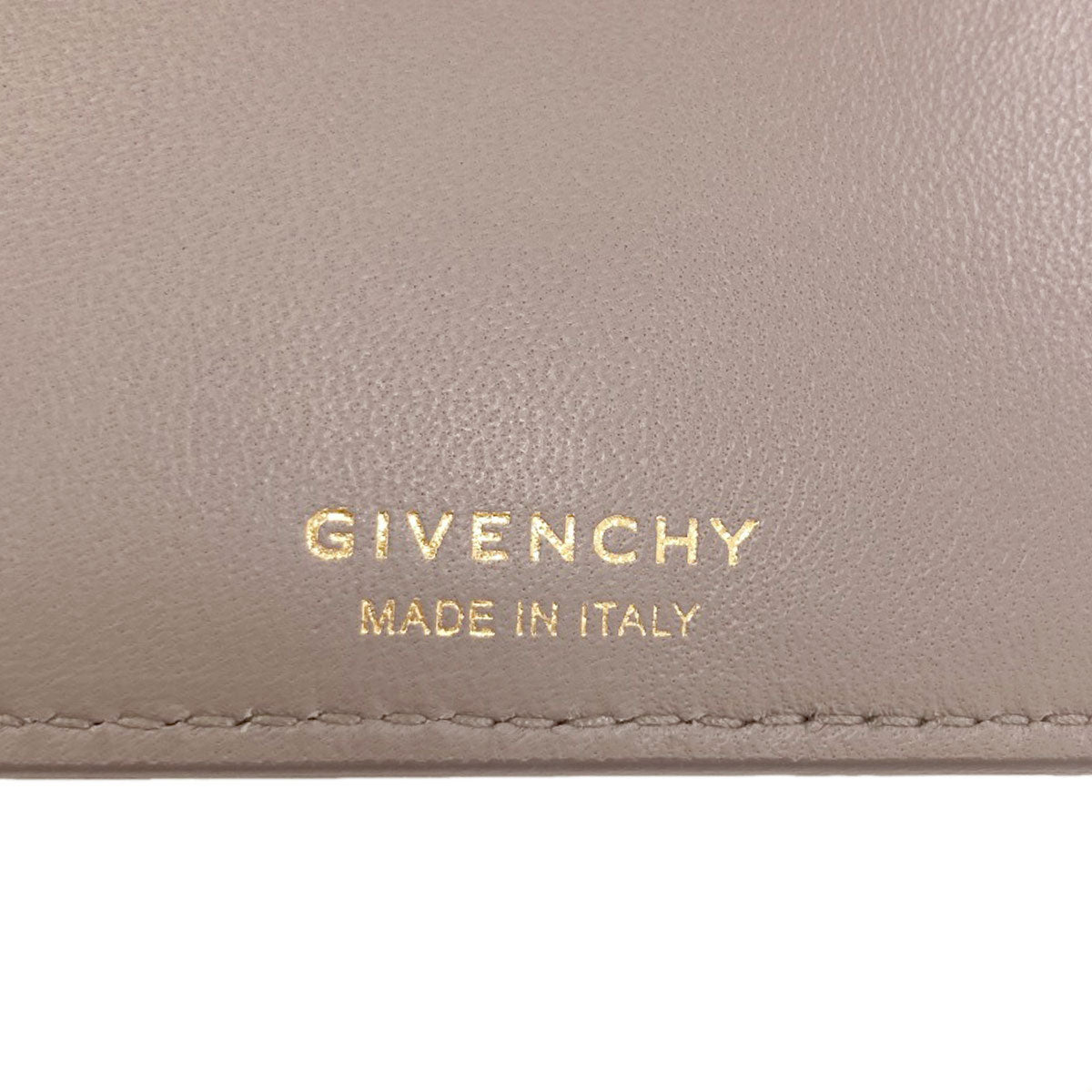 GIVENCHY 4G logo Bifold Wallet with Coin Pocket Leather Ladies [Used]