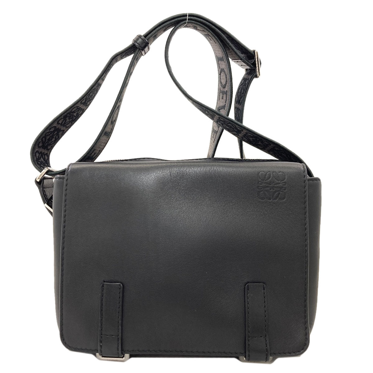 LOEWE Long Shoulder Military Messenger Bag Shoulder Bag Calf Ladies [Used]