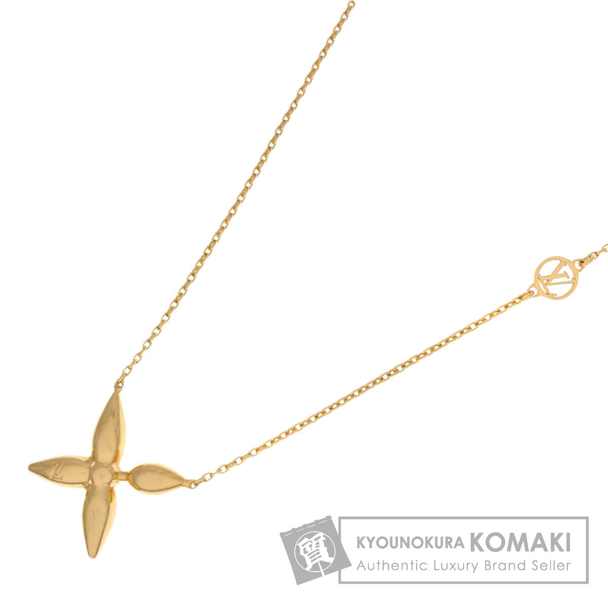 LOUIS VUITTON M00365 Collier Louisette Necklace Metal Ladies [Used]