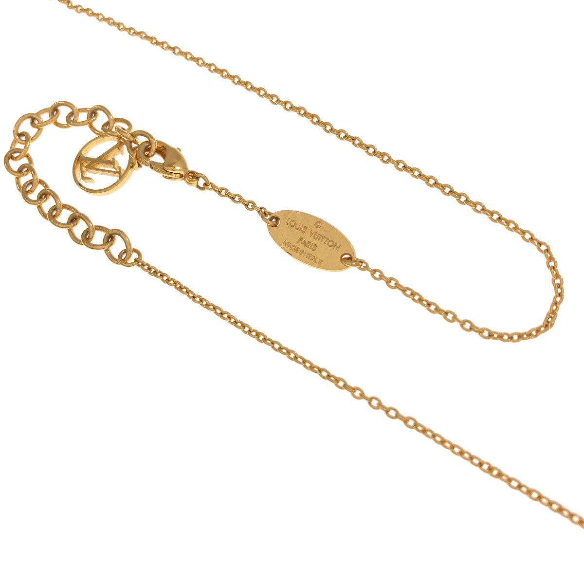 LOUIS VUITTON M00365 Collier Louisette Necklace Metal Ladies [Used]