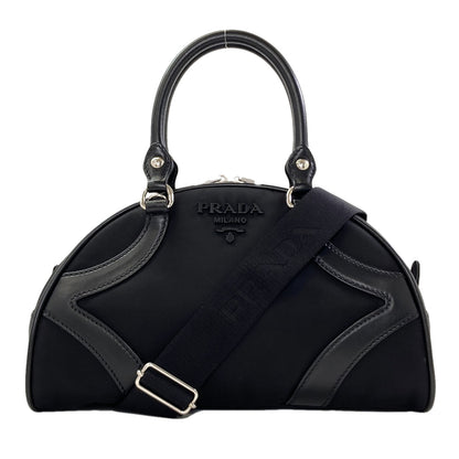 PRADA Bowling bag 2WAY Handbag Nylon CalfLadies [Used]