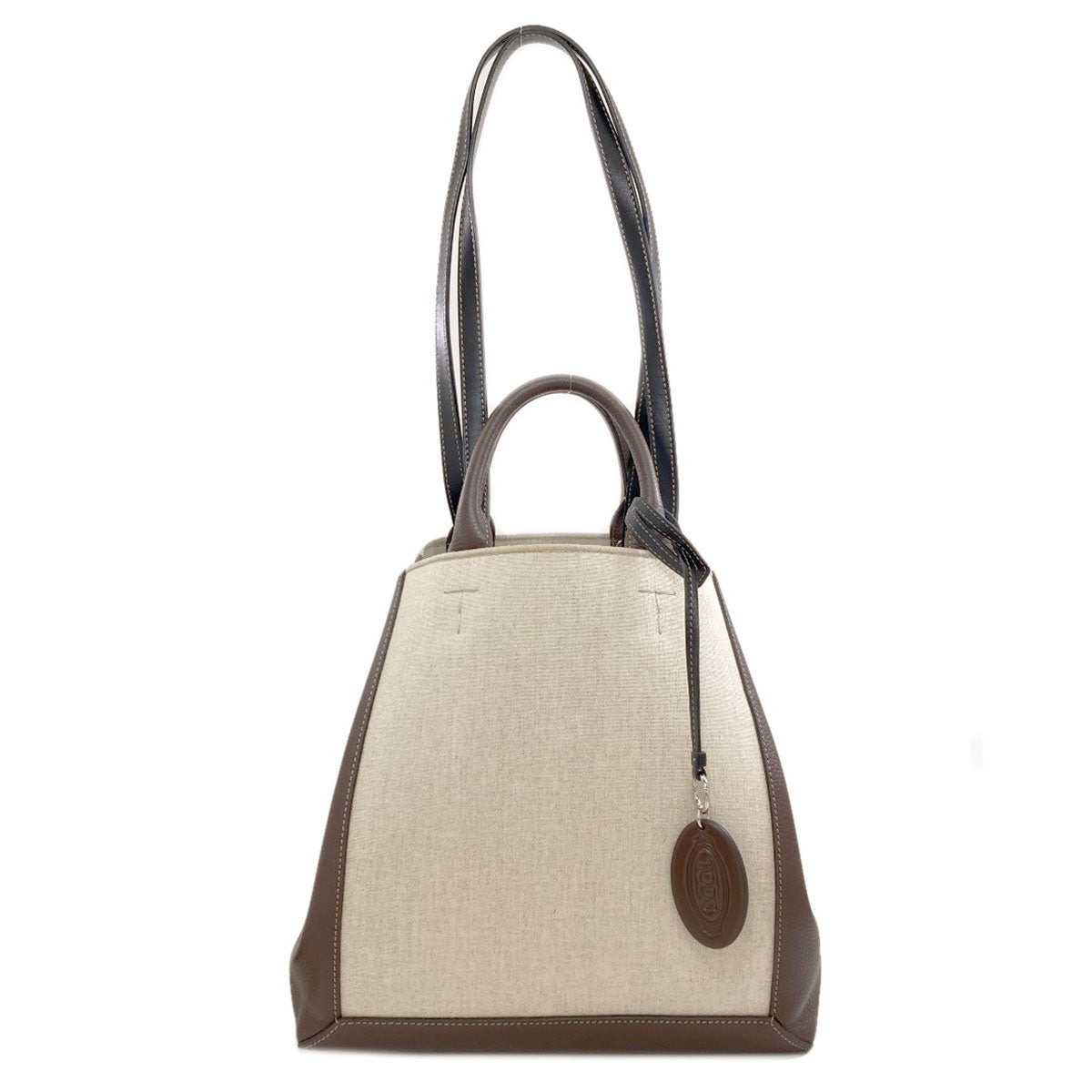 TODS 2WAY Handbag Leather CanvasLadies [Used]