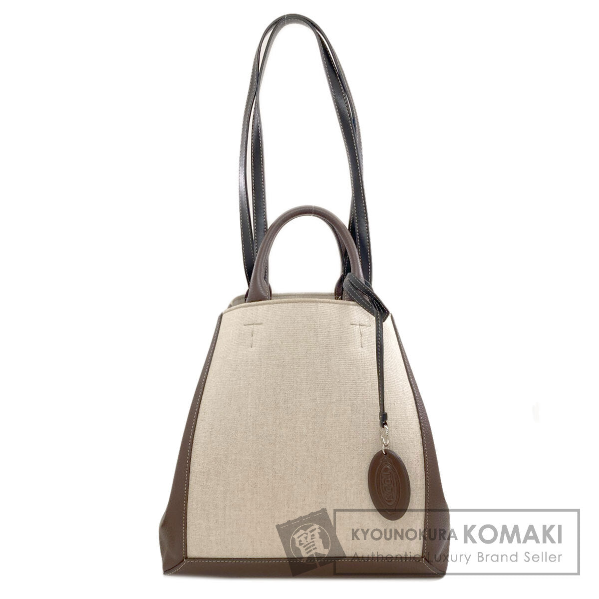 TODS 2WAY Handbag Leather CanvasLadies [Used]