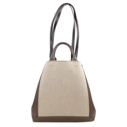 TODS 2WAY Handbag Leather CanvasLadies [Used]
