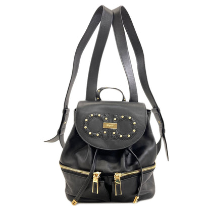 Salvatore Ferragamo Gancini studs Backpack Â· Daypack Leather Ladies [Used]