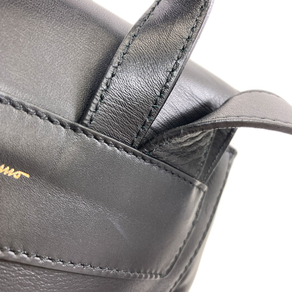 Salvatore Ferragamo Gancini studs Backpack Â· Daypack Leather Ladies [Used]