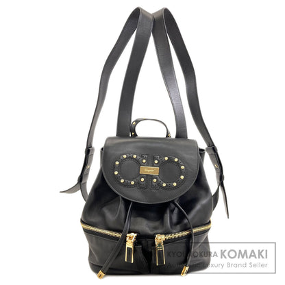 Salvatore Ferragamo Gancini studs Backpack Â· Daypack Leather Ladies [Used]