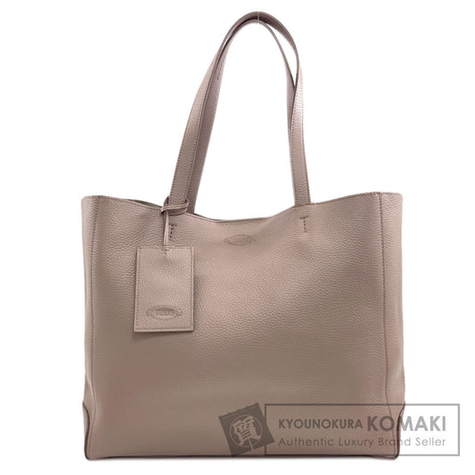 TODS logo Tote Bag Leather Ladies [Used]