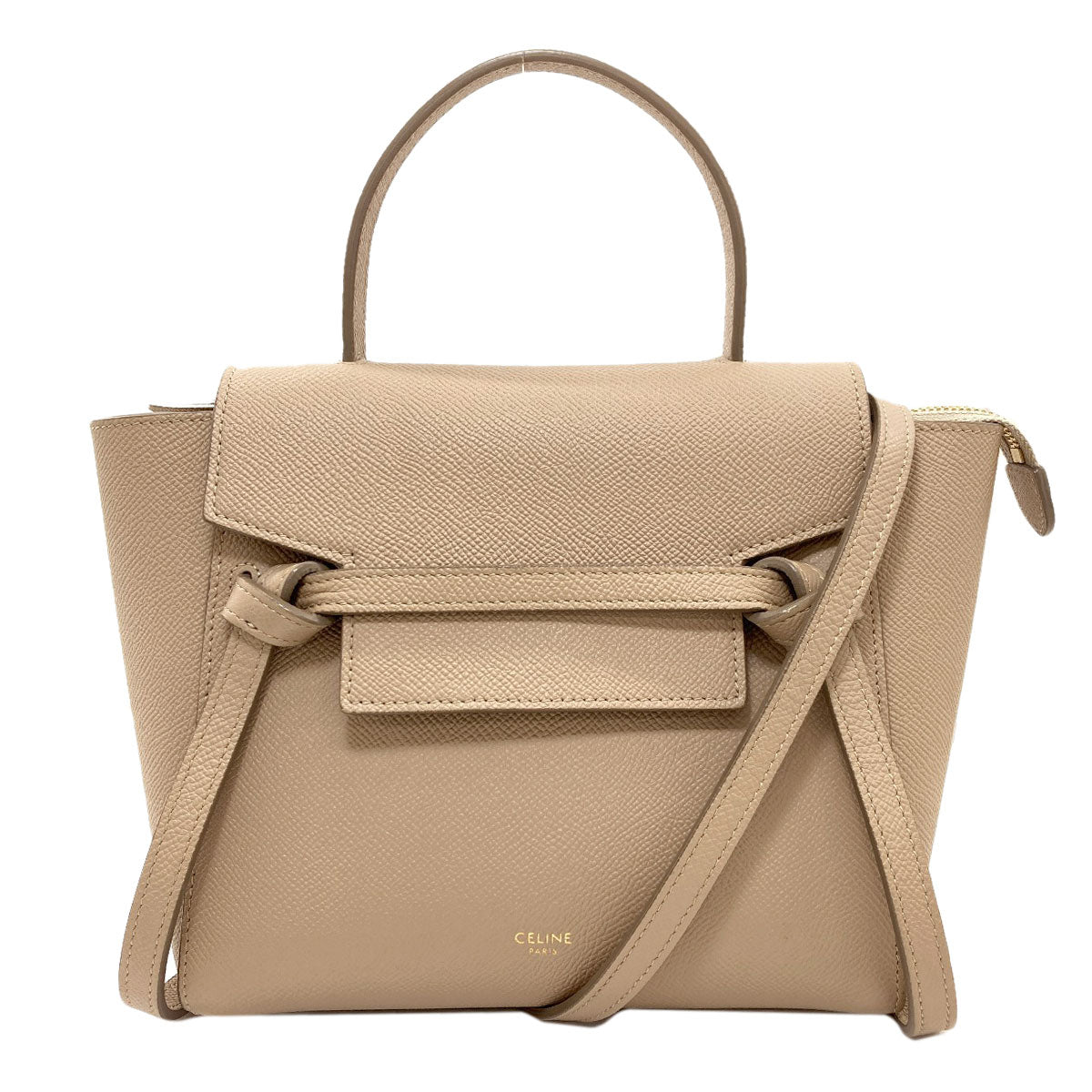 CELINE Belt bag nano 2WAY Handbag Calf Ladies [Used]