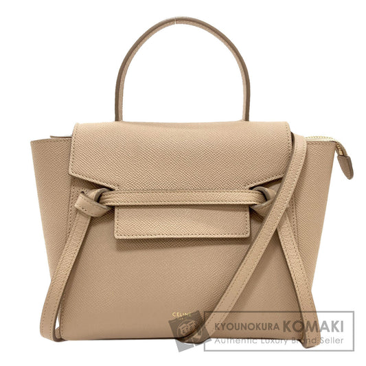 CELINE Belt bag nano 2WAY Handbag Calf Ladies [Used]