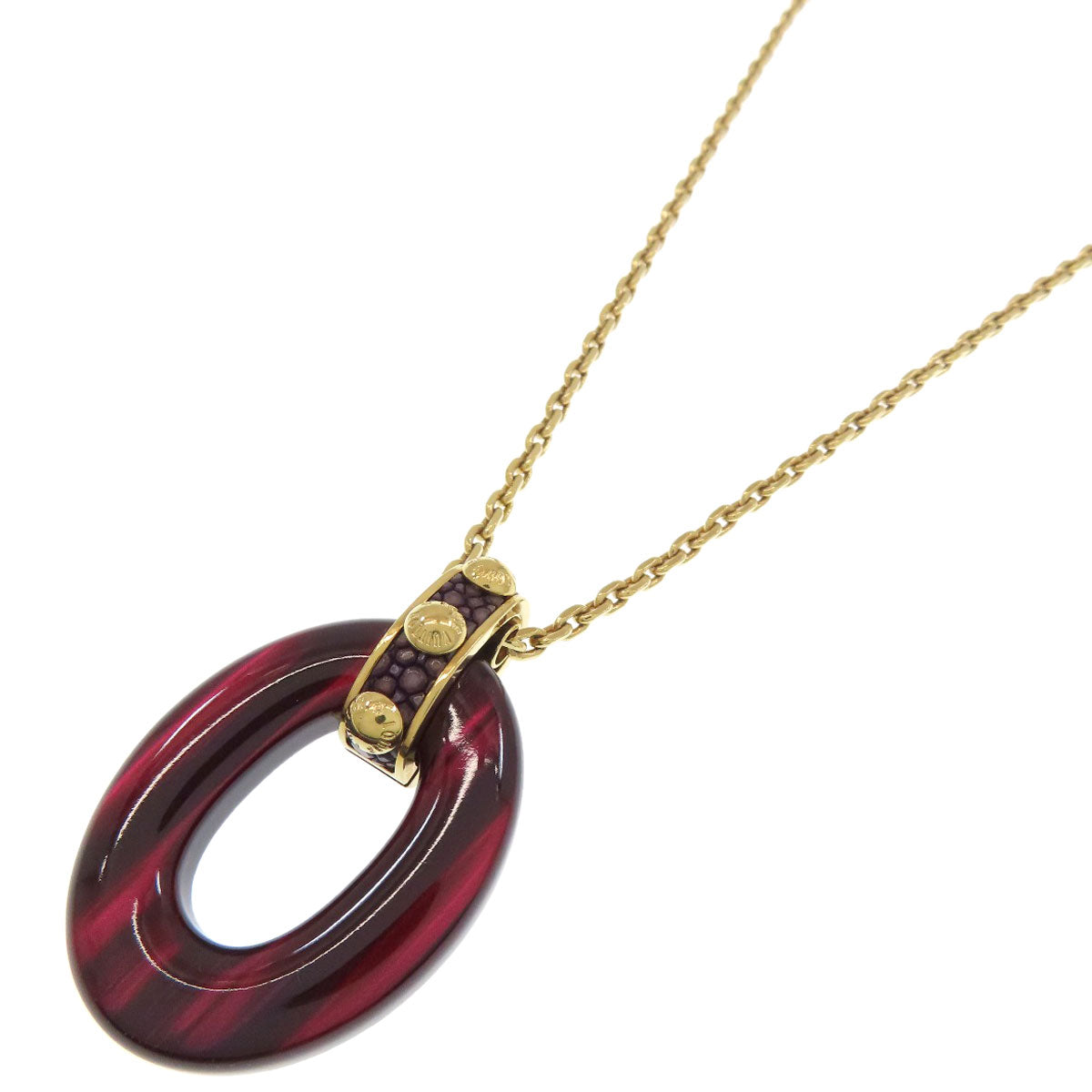 LOUIS VUITTON Pandanti Gimure Crew Necklace Metal Ladies [Used]