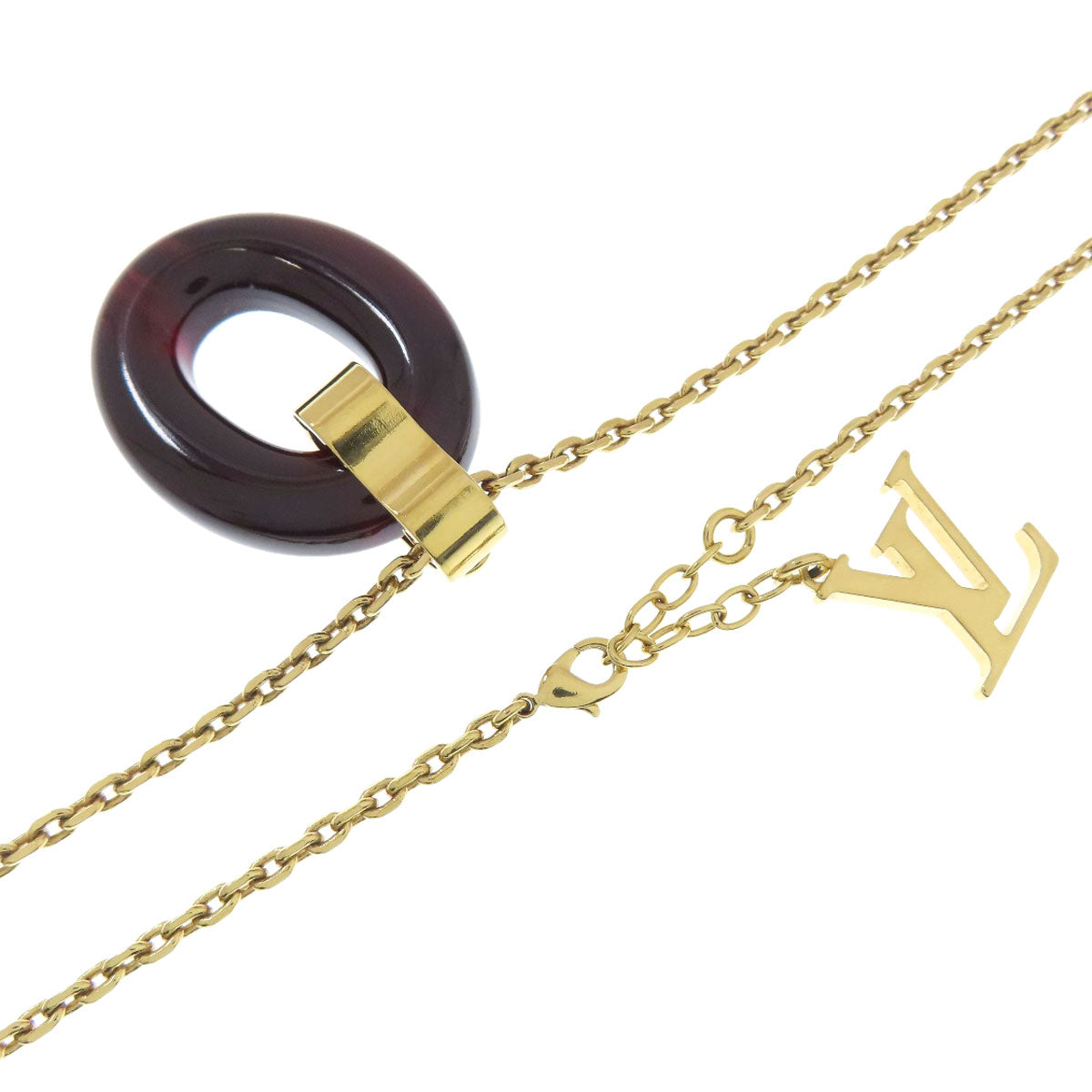 LOUIS VUITTON Pandanti Gimure Crew Necklace Metal Ladies [Used]