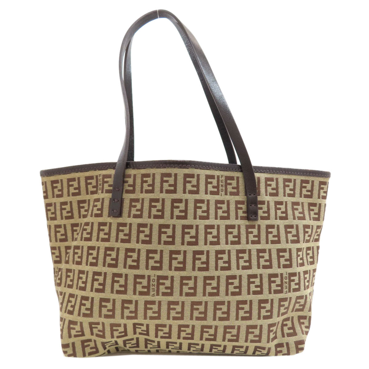 FENDI Zucchinopattern Handbag Canvas Ladies [Used]