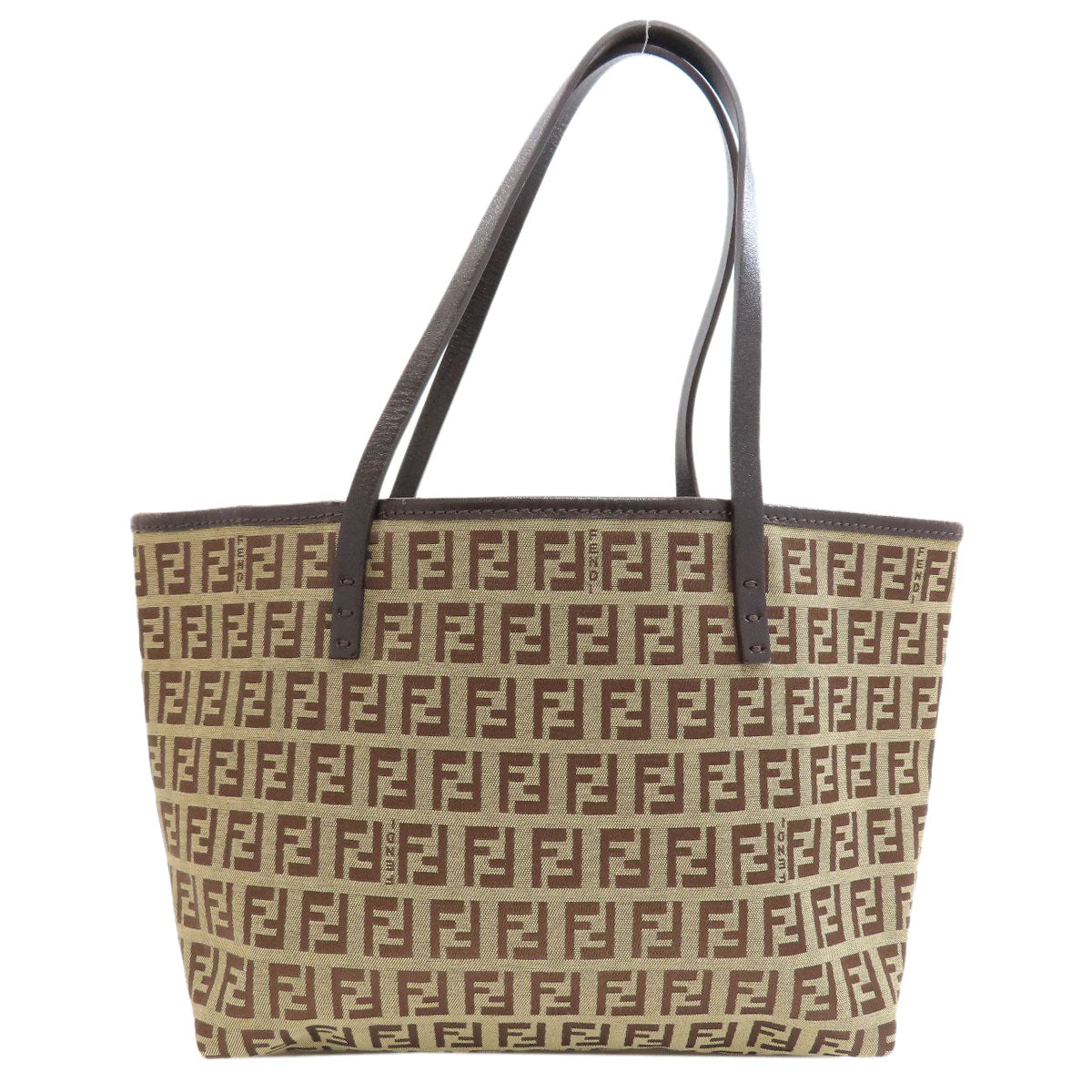 FENDI Zucchinopattern Handbag Canvas Ladies [Used]