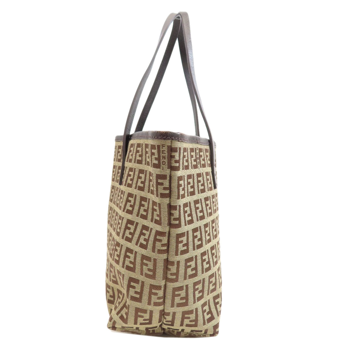 FENDI Zucchinopattern Handbag Canvas Ladies [Used]