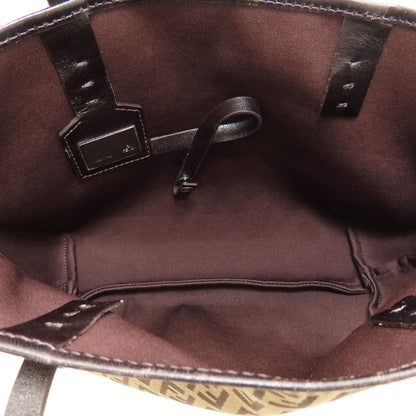 FENDI Zucchinopattern Handbag Canvas Ladies [Used]