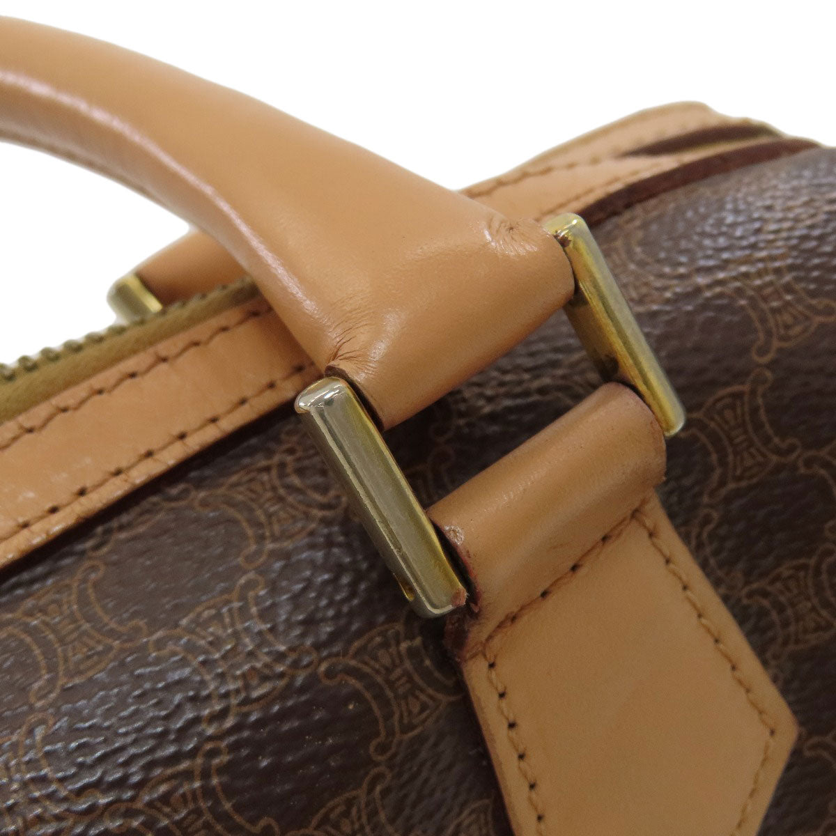 CELINE Macadam pattern Handbag PVC Ladies [Used]