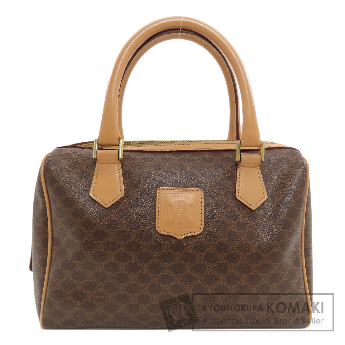 CELINE Macadam pattern Handbag PVC Ladies [Used]