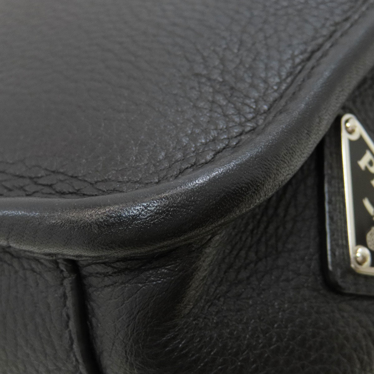 PRADA Logo Hardware Shoulder Bag Calf Ladies [Used]