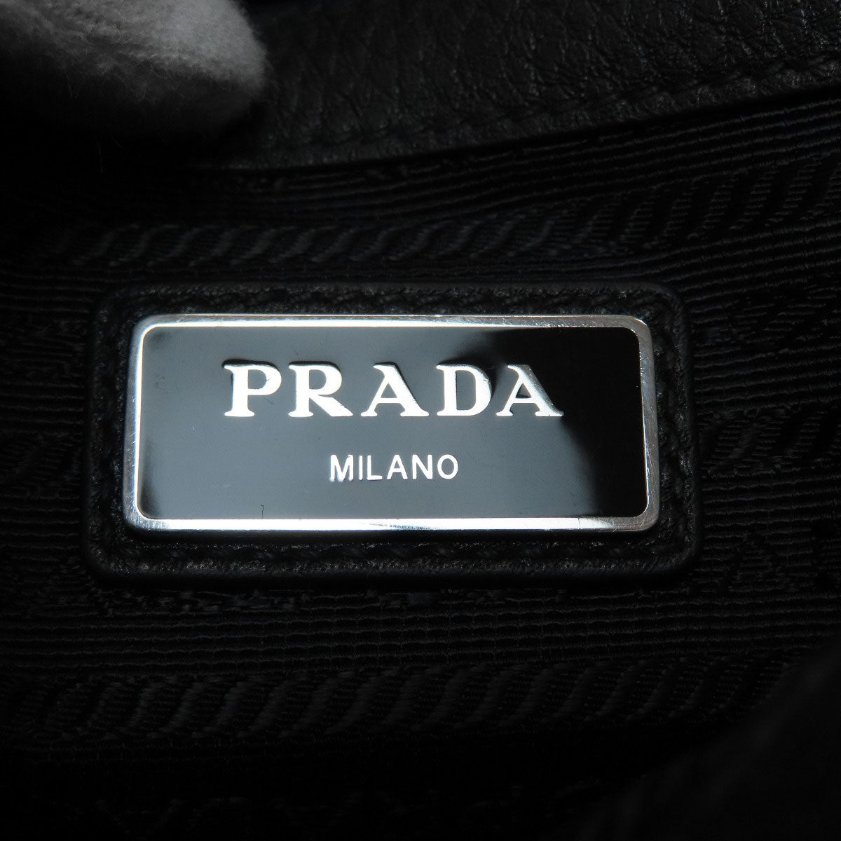 PRADA Logo Hardware Shoulder Bag Calf Ladies [Used]