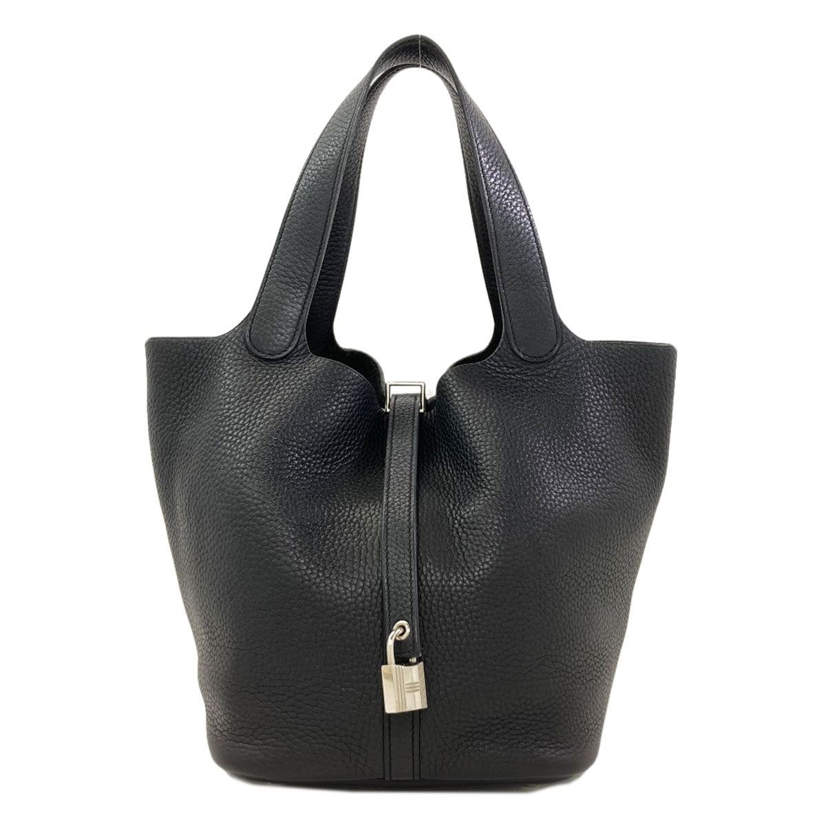 HERMES Picotin Lock MM SilverHardware Handbag Taurillon Clemence Ladies [Used]