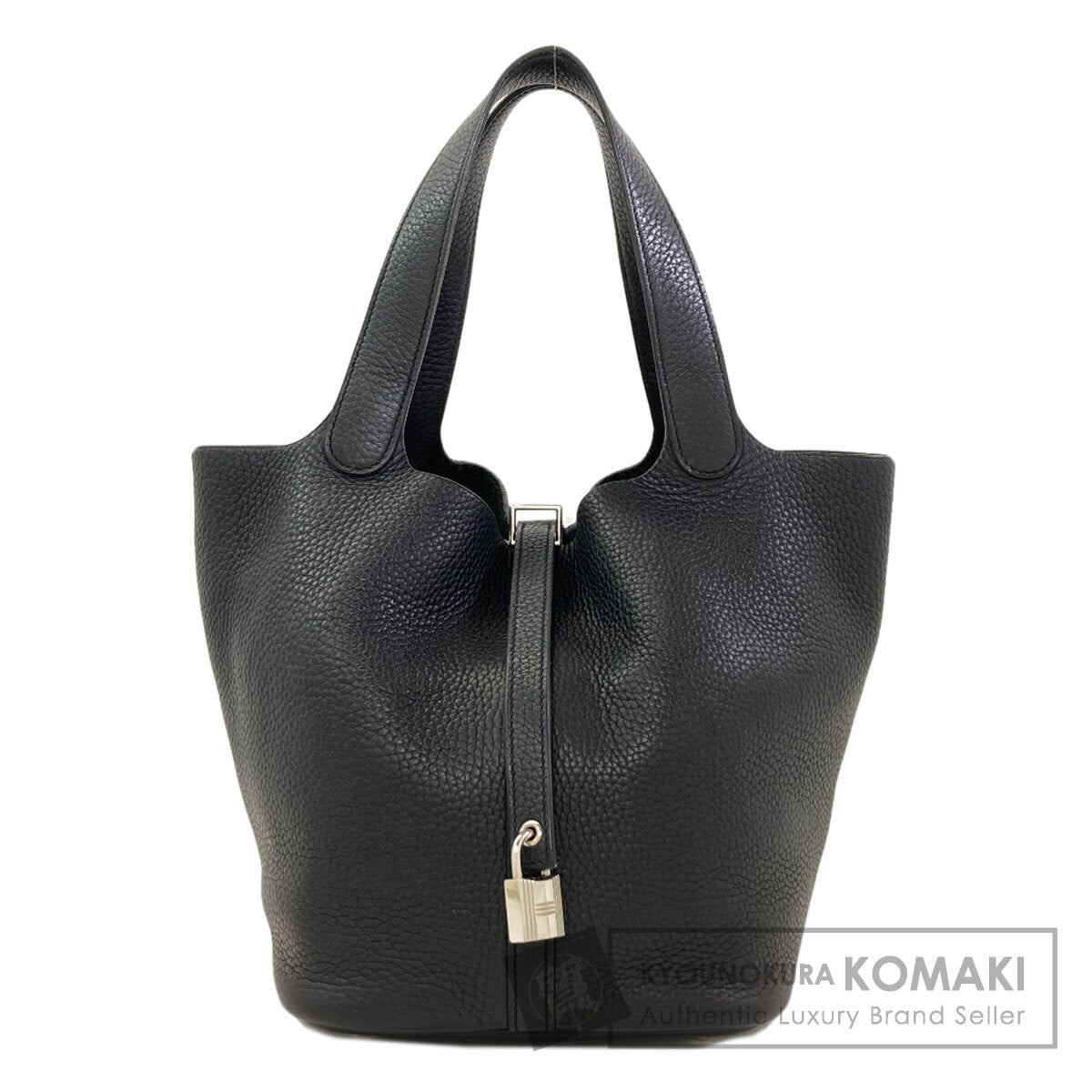 HERMES Picotin Lock MM SilverHardware Handbag Taurillon Clemence Ladies [Used]